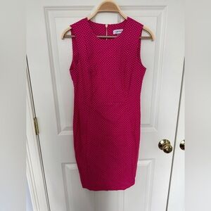 Elegant Pink Sleeveless Dress